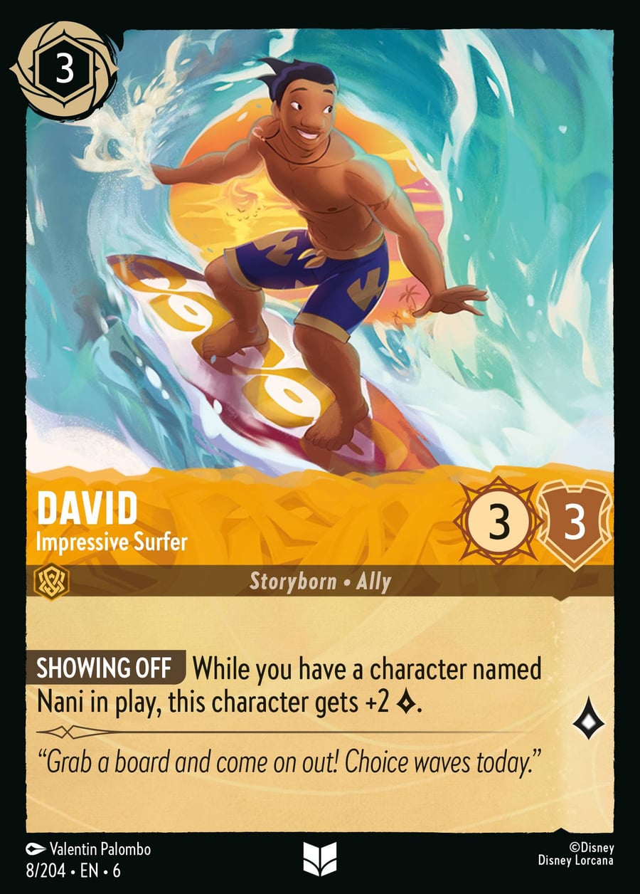 David - Impressive Surfer card art