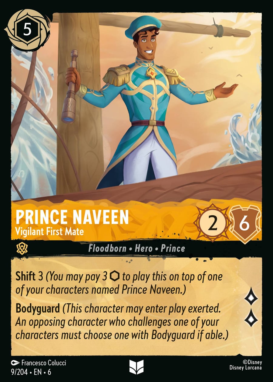 Prince Naveen - Vigilant First Mate card art