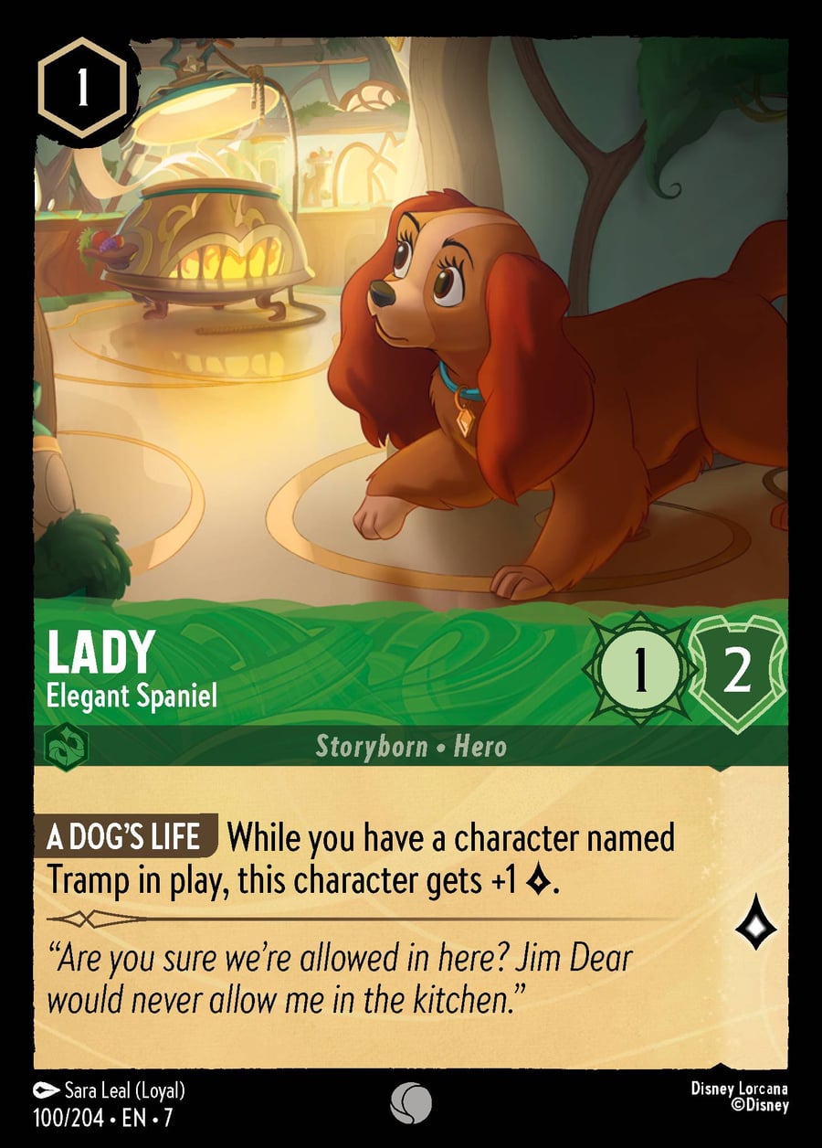 Lady - Elegant Spaniel card art