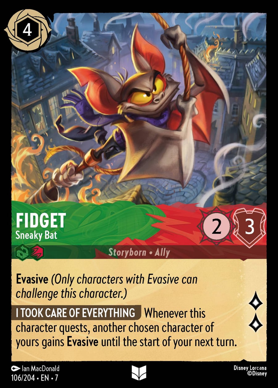 Fidget - Sneaky Bat card art
