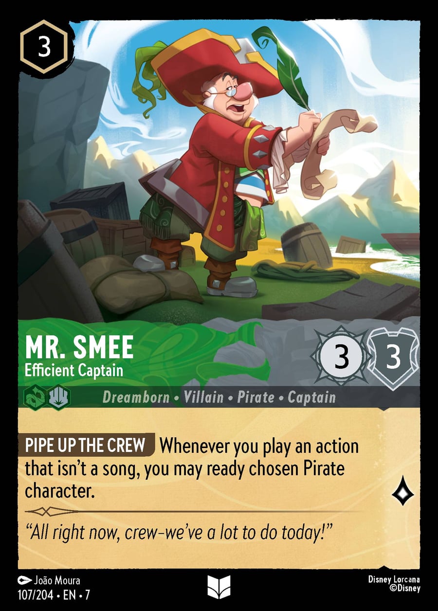 Mr. Smee - Efficient Captain card art