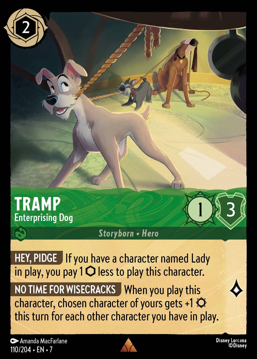 Tramp - Enterprising Dog card art