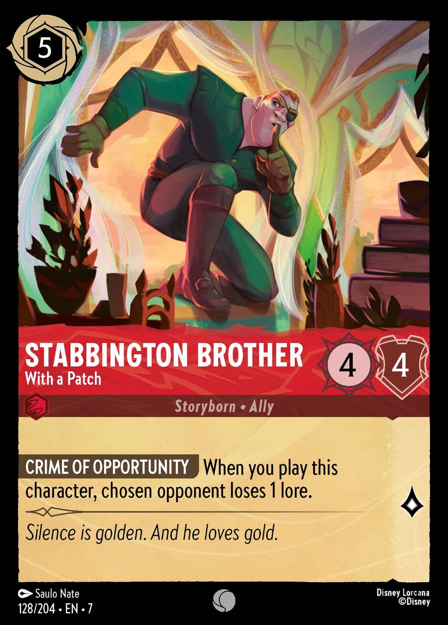 Stabbington Brother - With a Patch card art