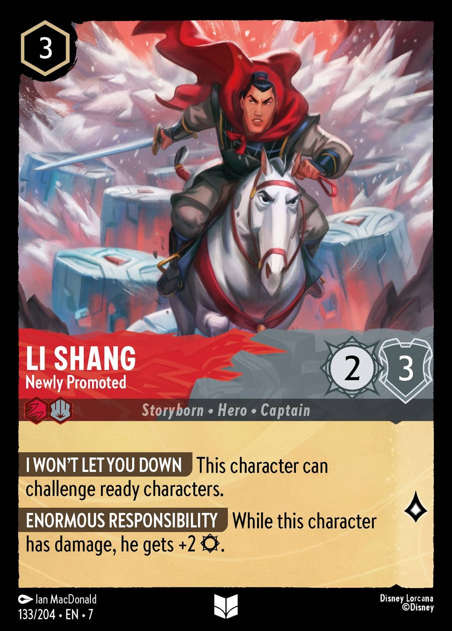 Li Shang - Newly Promoted card art