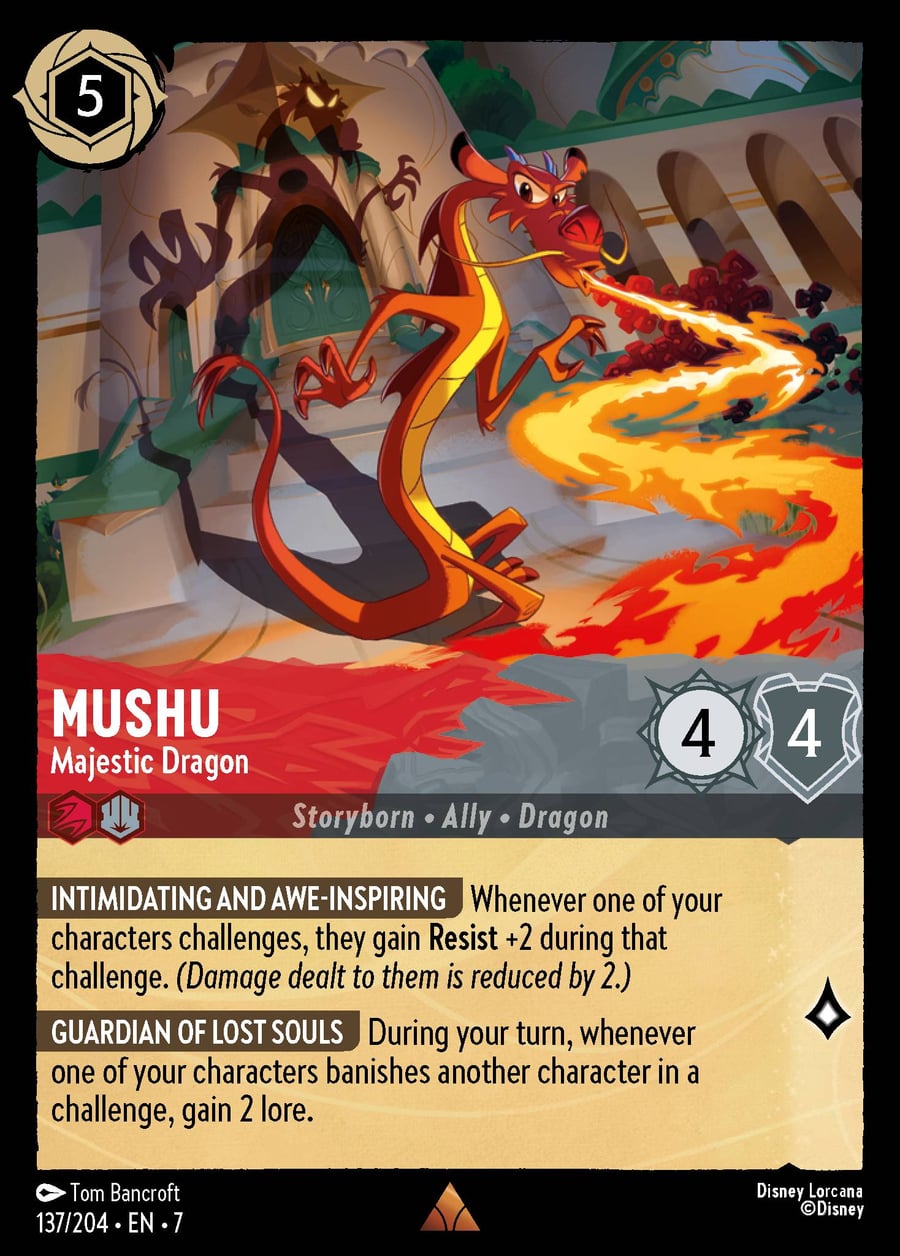 Mushu - Majestic Dragon card art