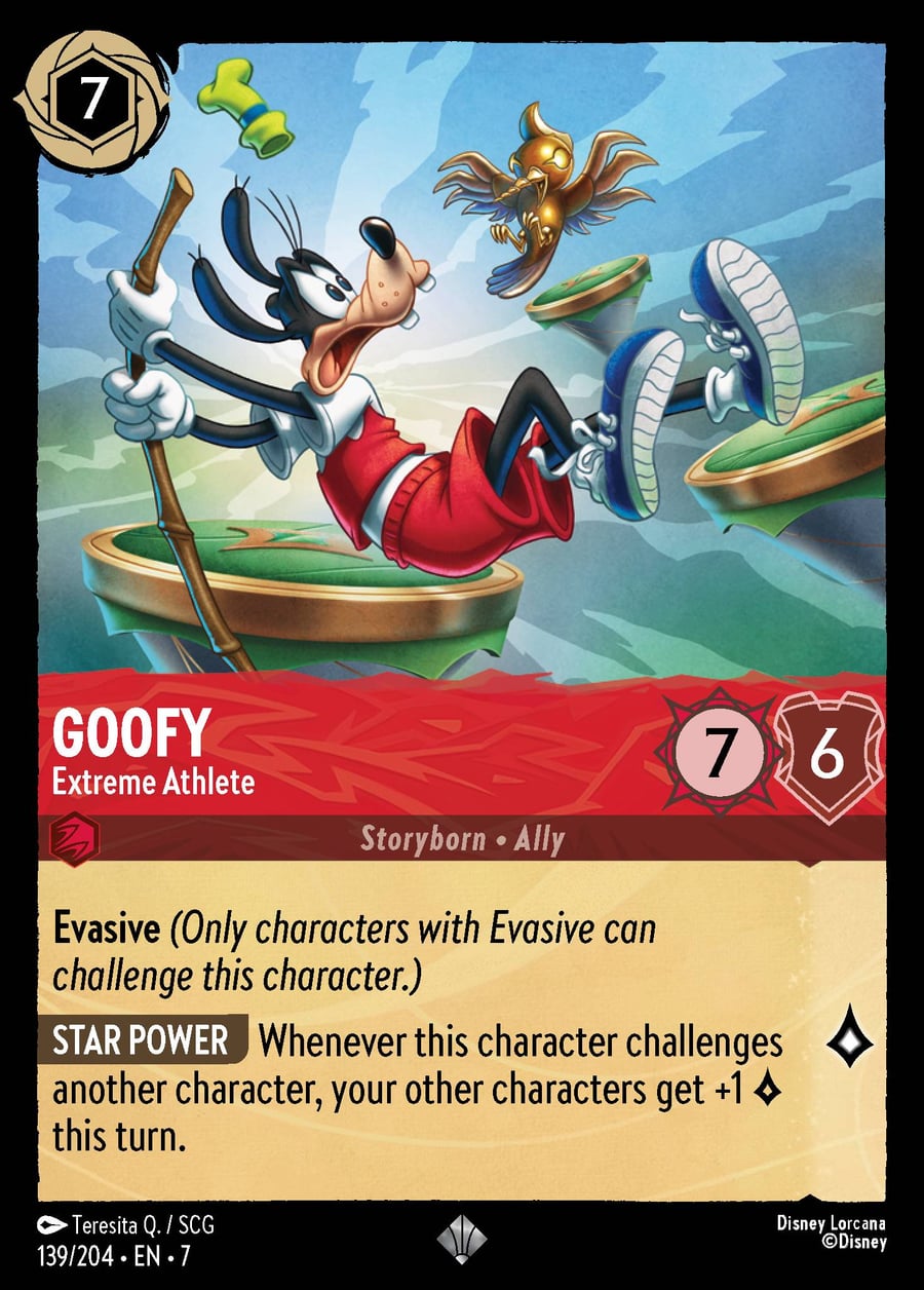 Goofy - Extreme Athlete card art