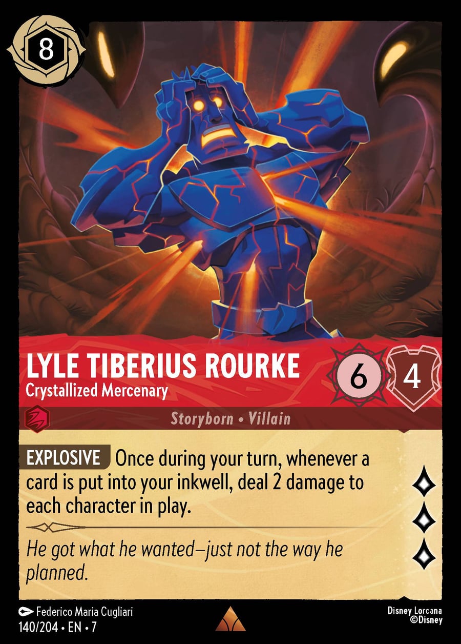 Lyle Tiberius Rourke - Crystallized Mercenary card art