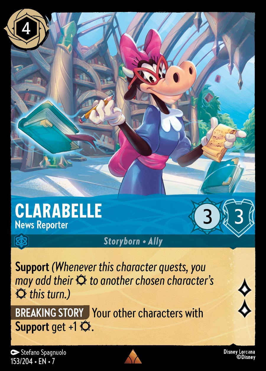 Clarabelle - News Reporter card art