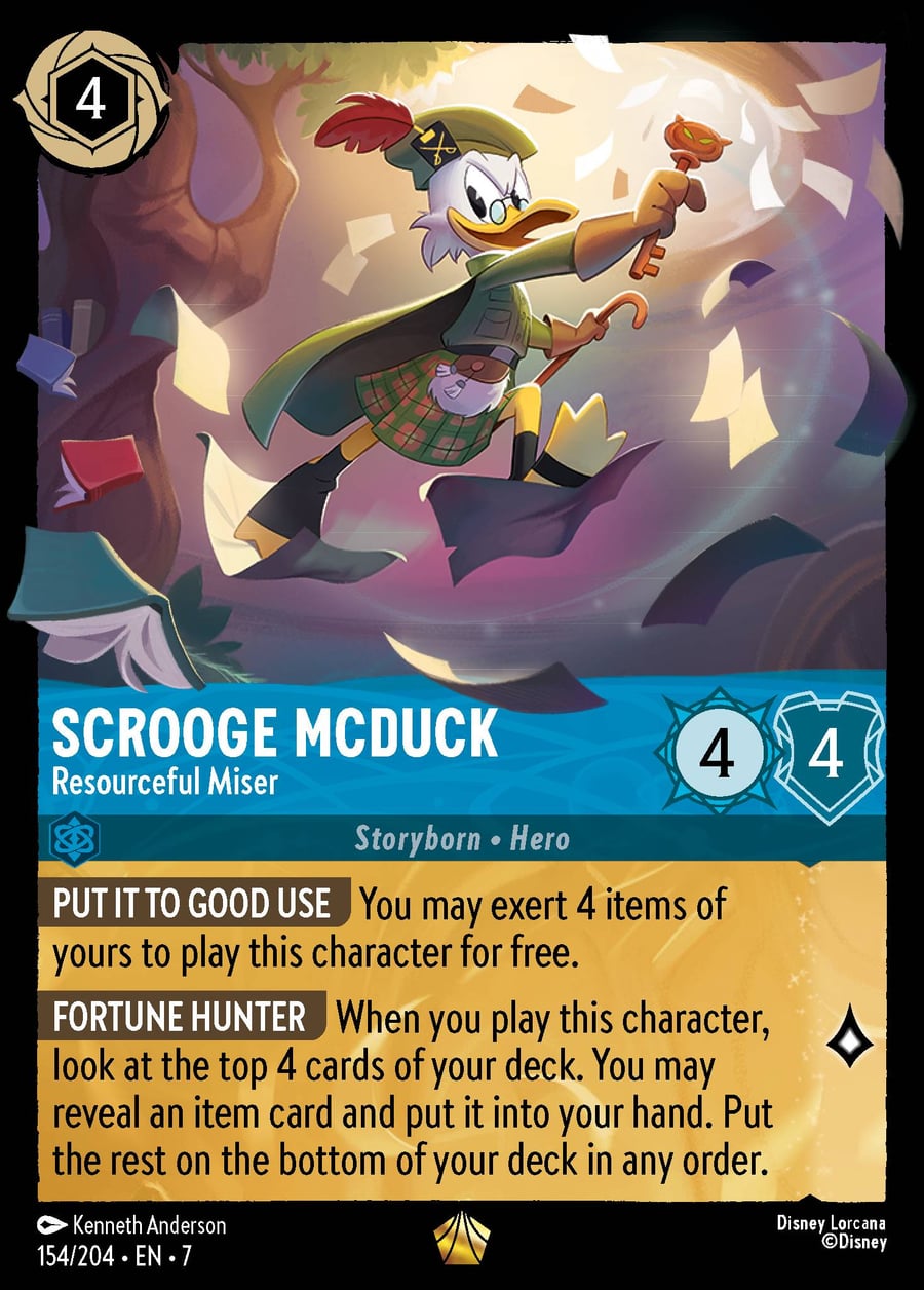 Scrooge McDuck - Resourceful Miser card art