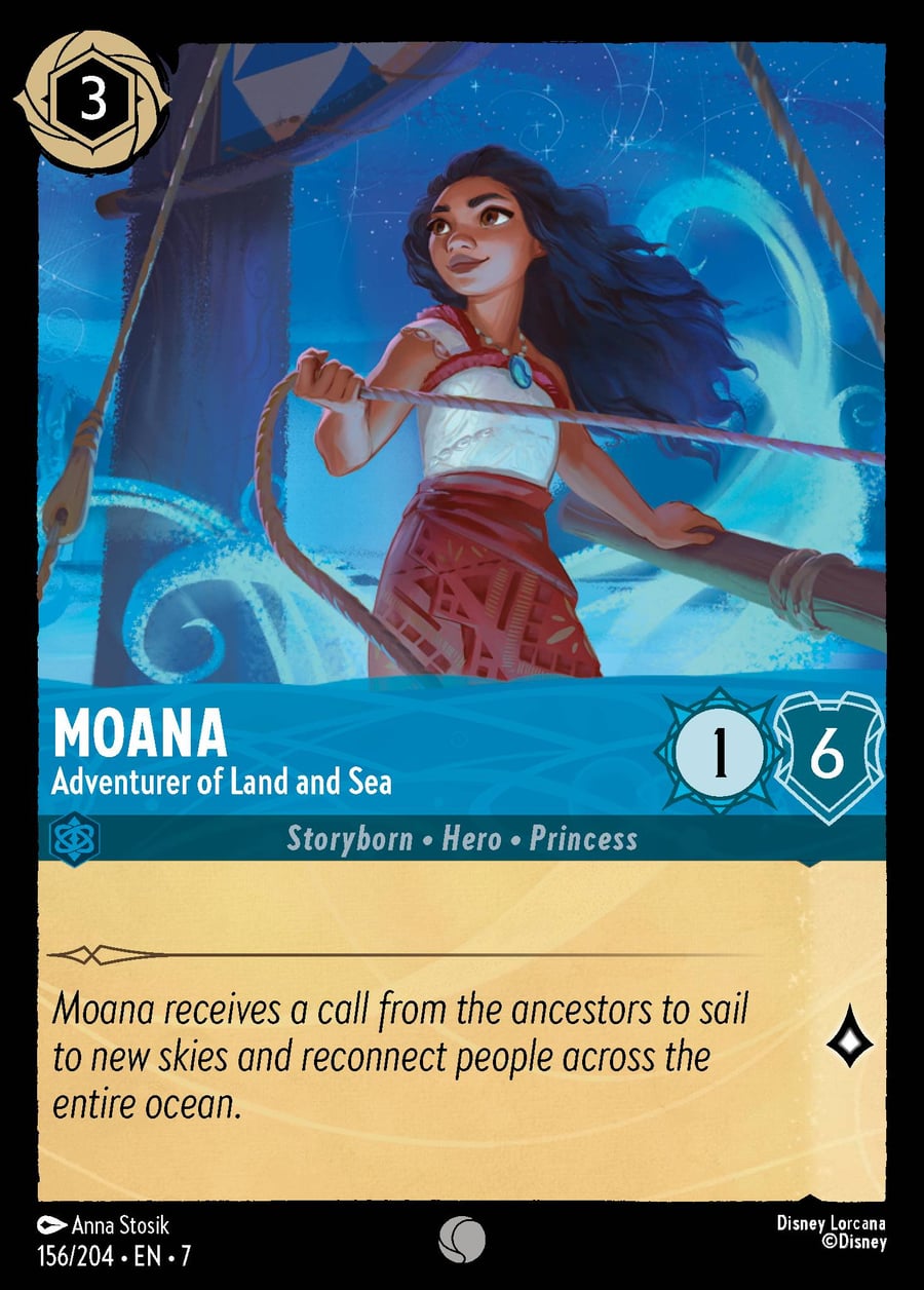 Moana - Adventurer of Land and Sea card art