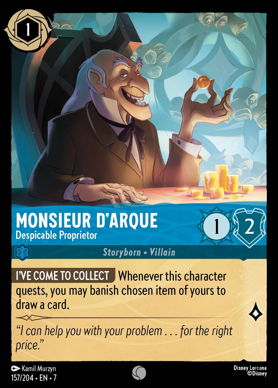 Monsieur D'Arque - Despicable Proprietor card art