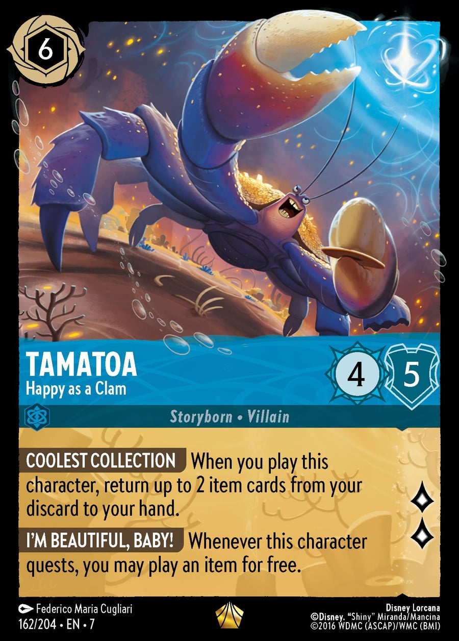 Tamatoa - Happy as a Clam card art