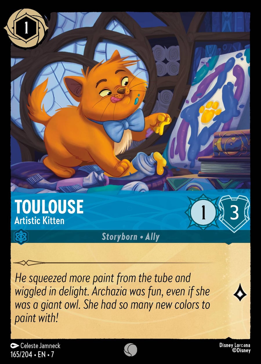 Toulouse - Artistic Kitten card art