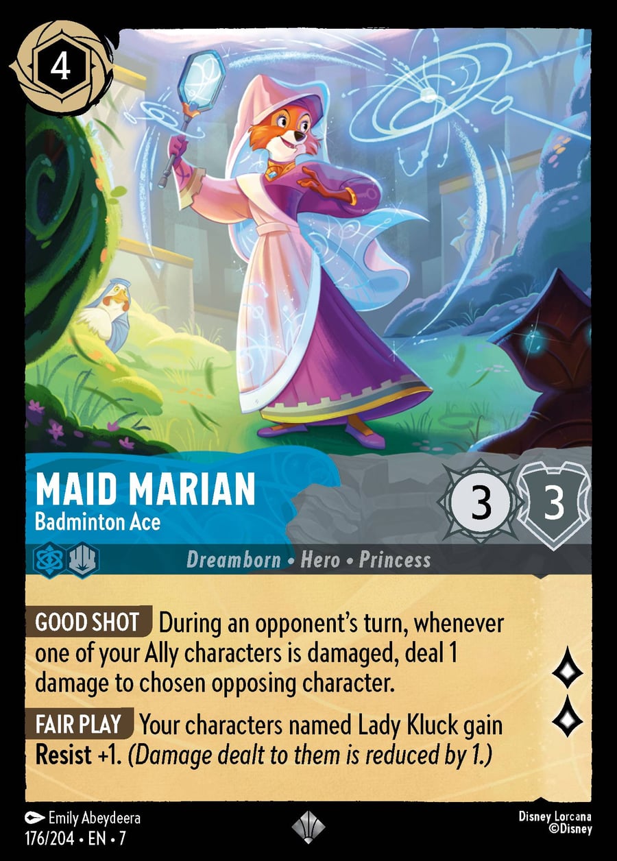 Maid Marian - Badminton Ace card art