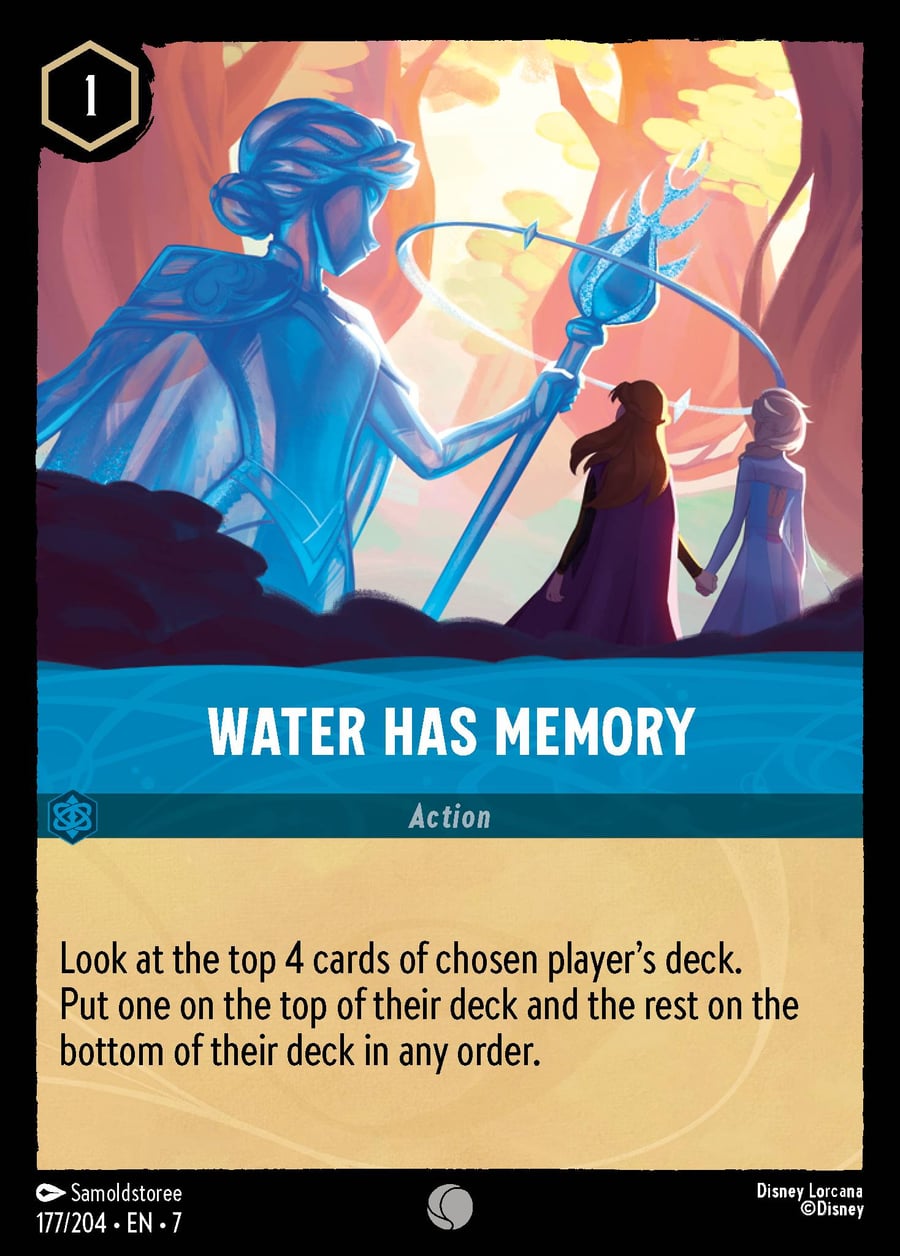 Water Has Memory card art