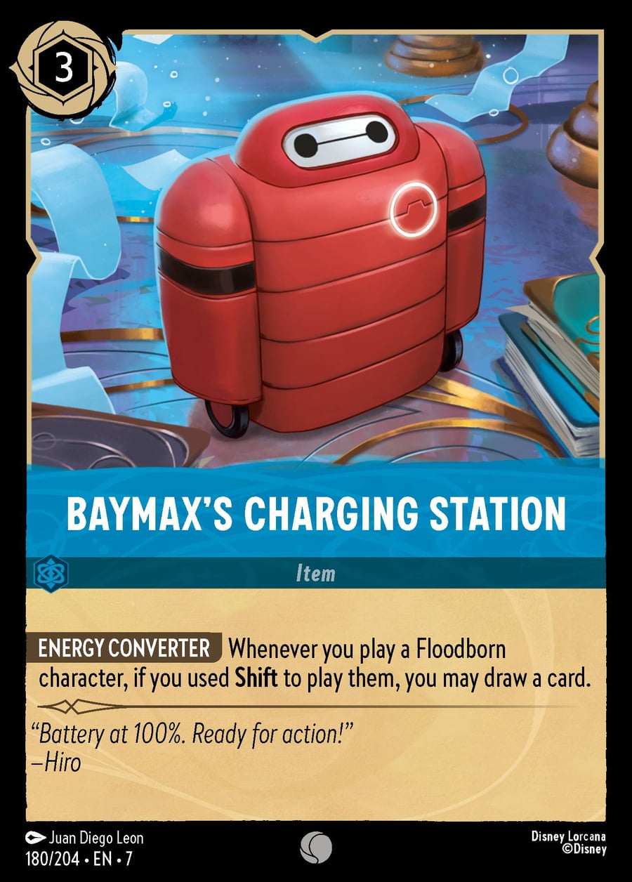 Baymax's Charging Station card art