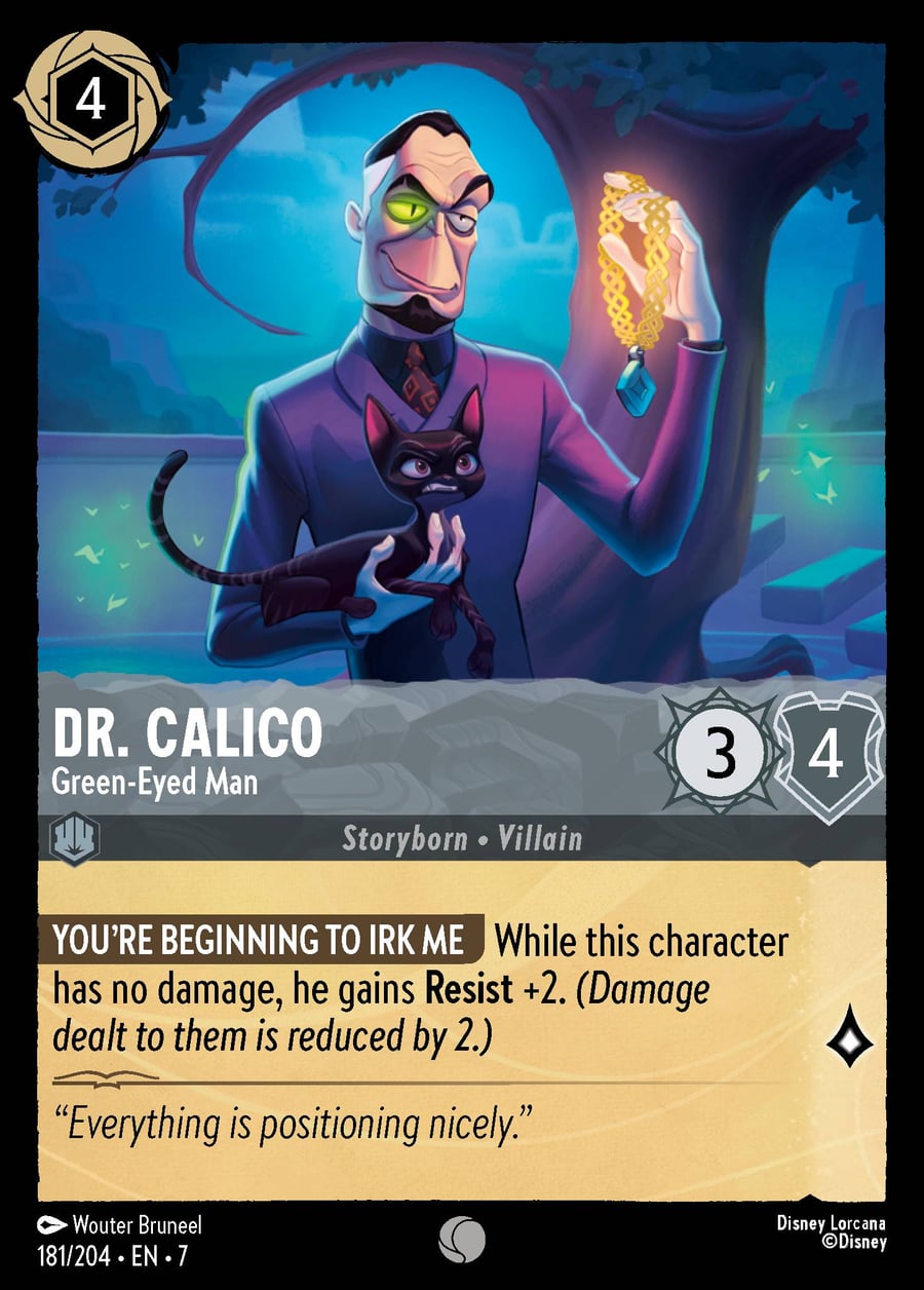 Dr. Calico - Green-Eyed Man card art