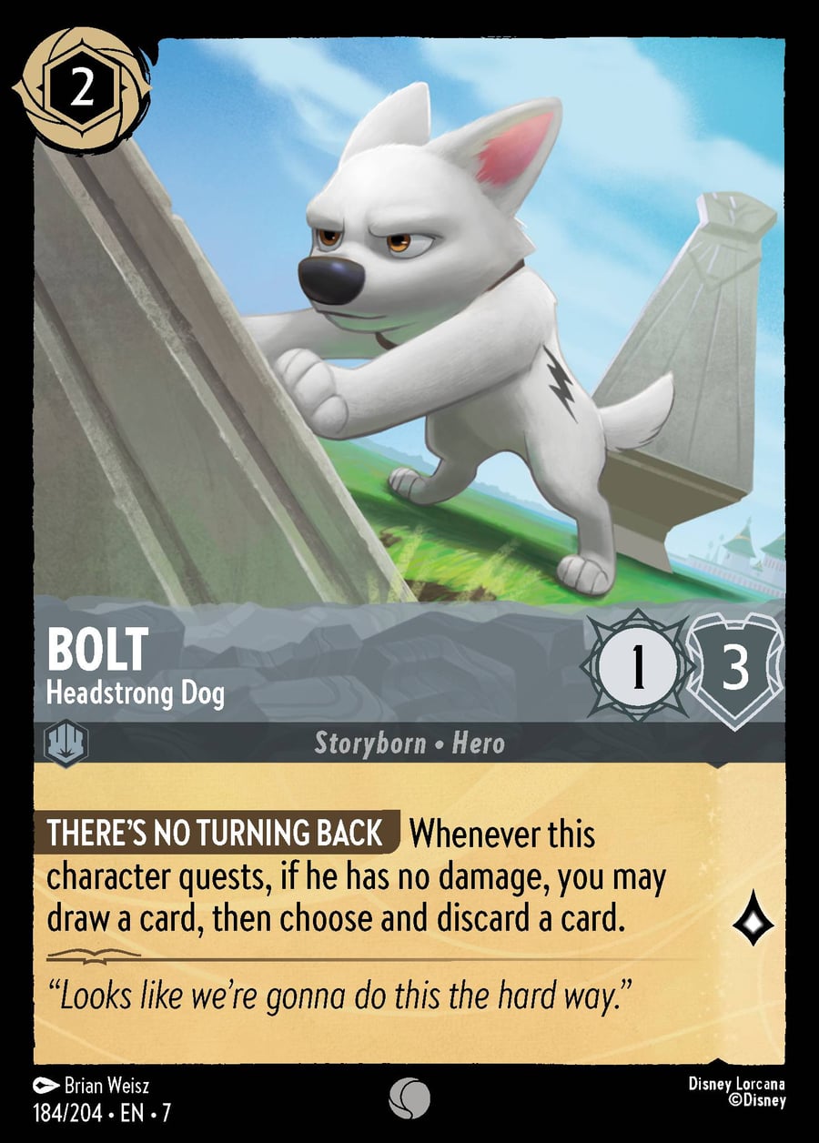 Bolt - Headstrong Dog card art
