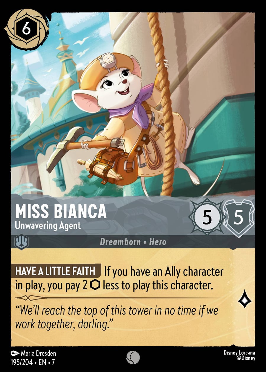 Miss Bianca - Unwavering Agent card art