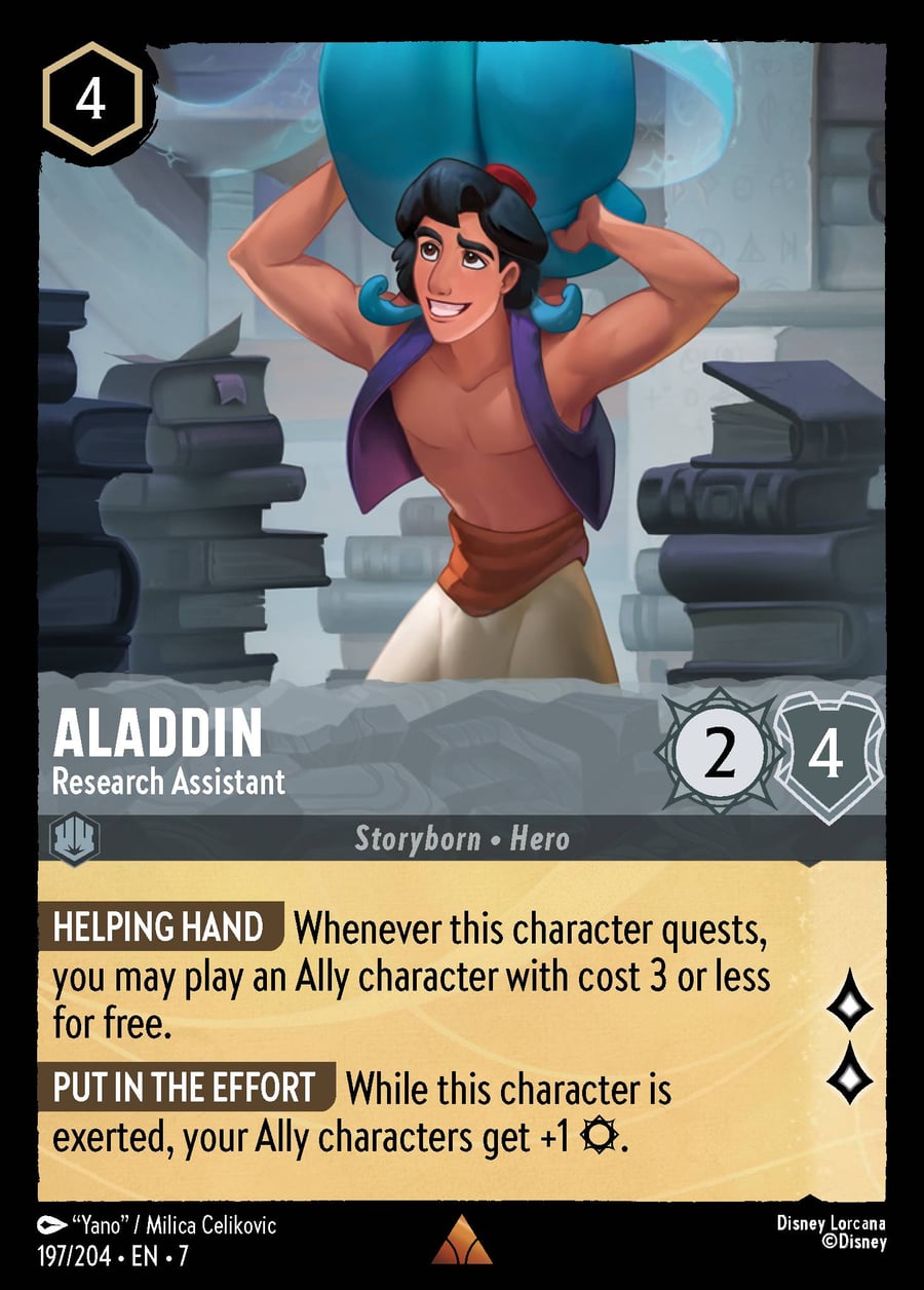 Aladdin - Research Assistant card art