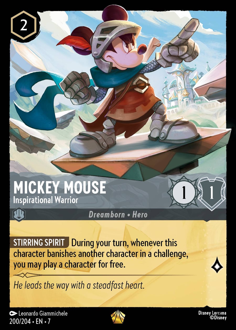 Mickey Mouse - Inspirational Warrior card art