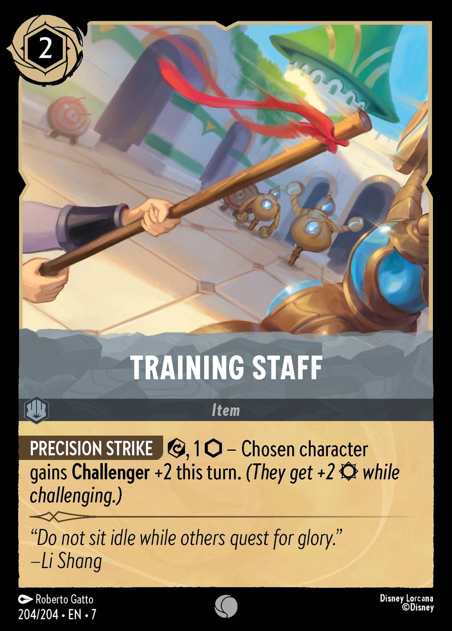 Training Staff card art