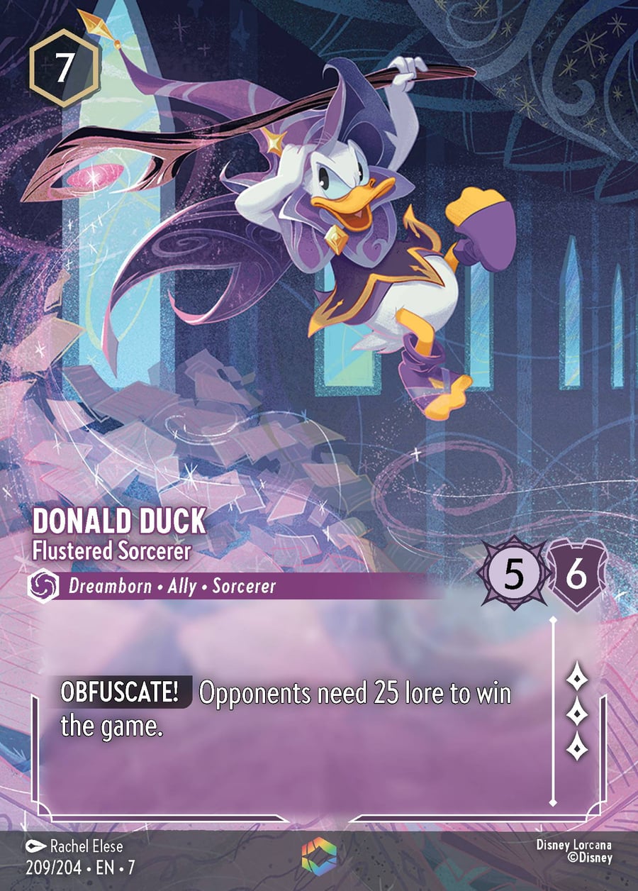 Donald Duck - Flustered Sorcerer card art