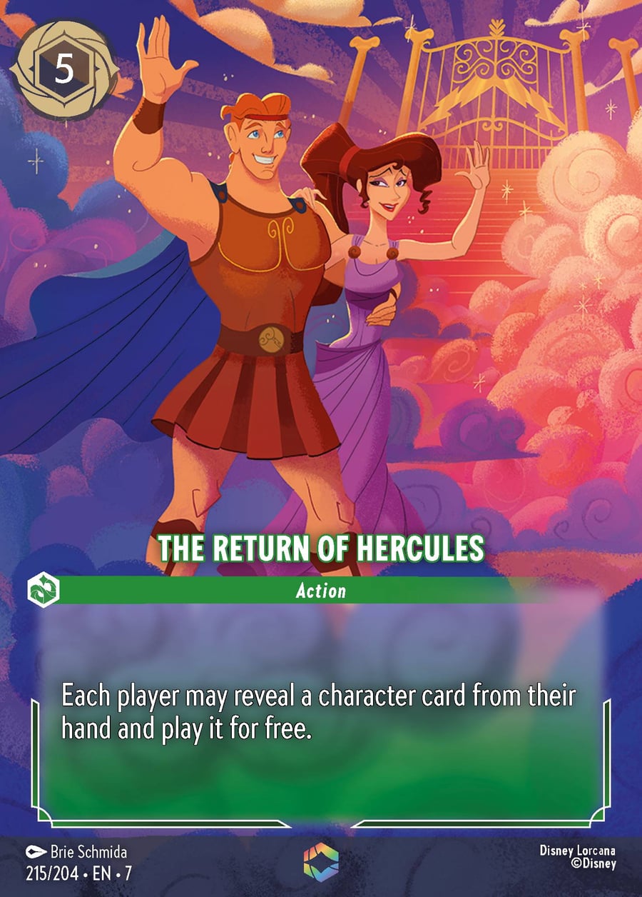 The Return of Hercules card art