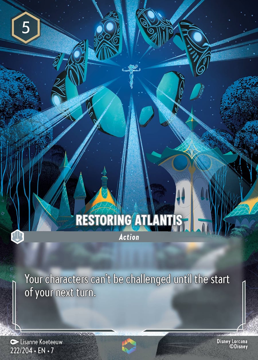Restoring Atlantis card art