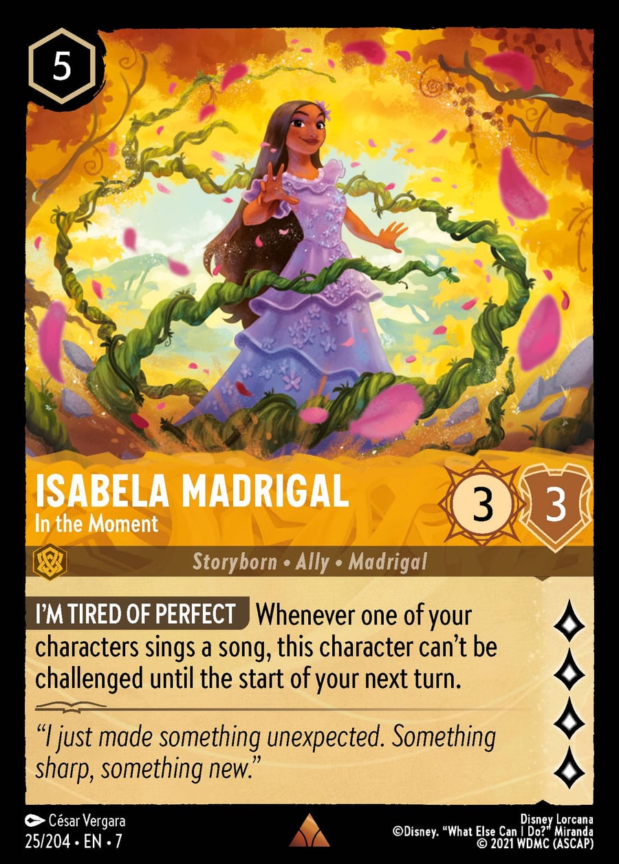 Isabela Madrigal - In the Moment card art
