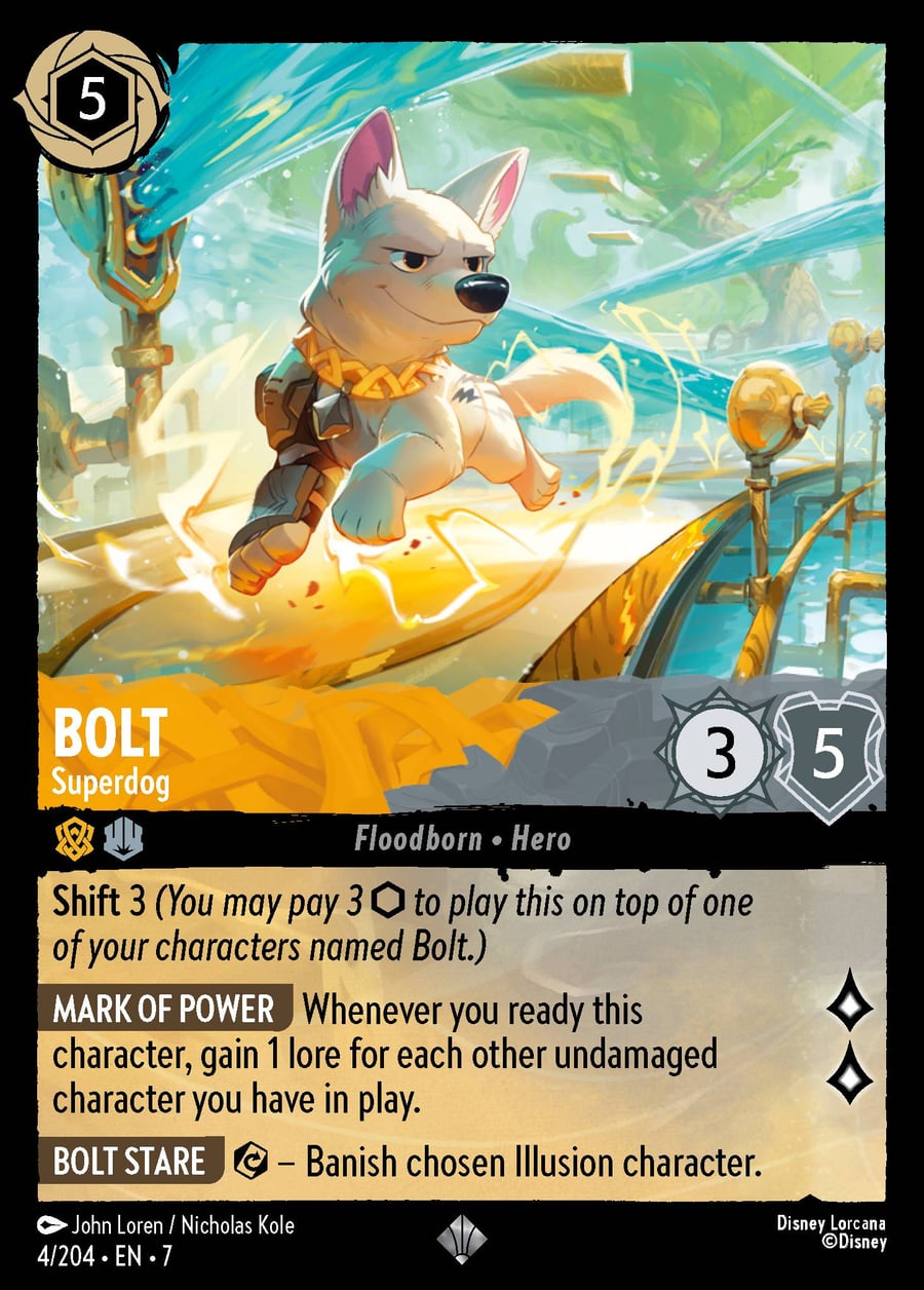 Bolt - Superdog card art