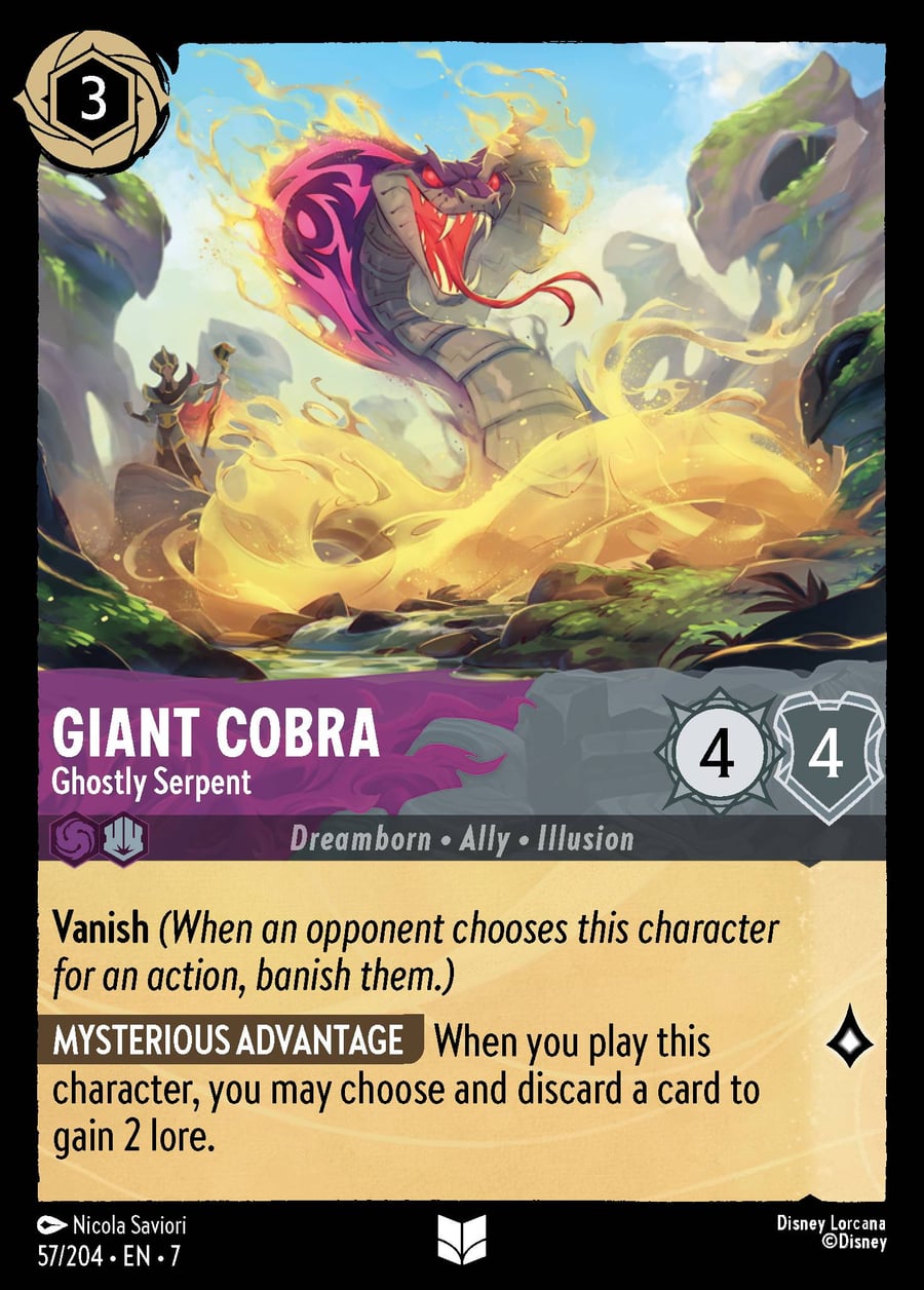 Giant Cobra - Ghostly Serpent card art