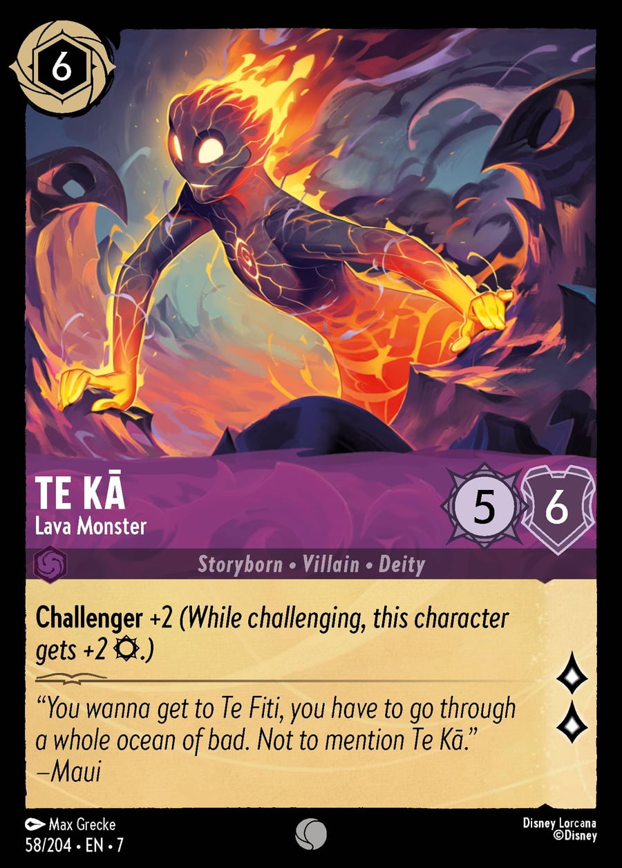 Te Kā - Lava Monster card art