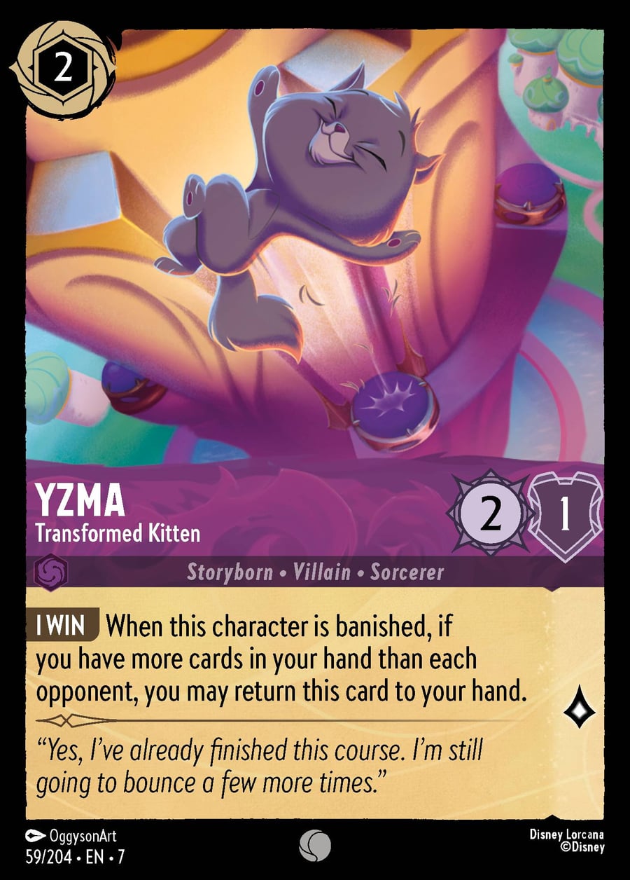 Yzma - Transformed Kitten card art