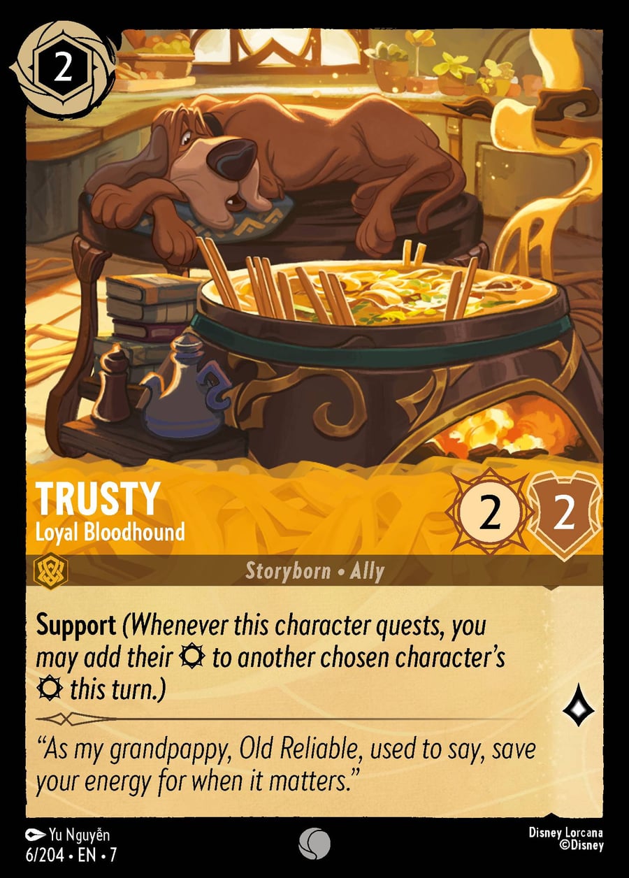 Trusty - Loyal Bloodhound card art