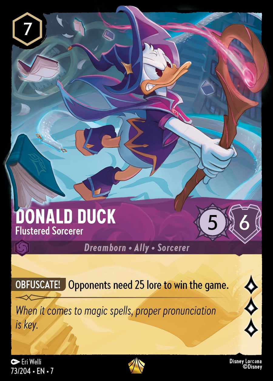 Donald Duck - Flustered Sorcerer card art
