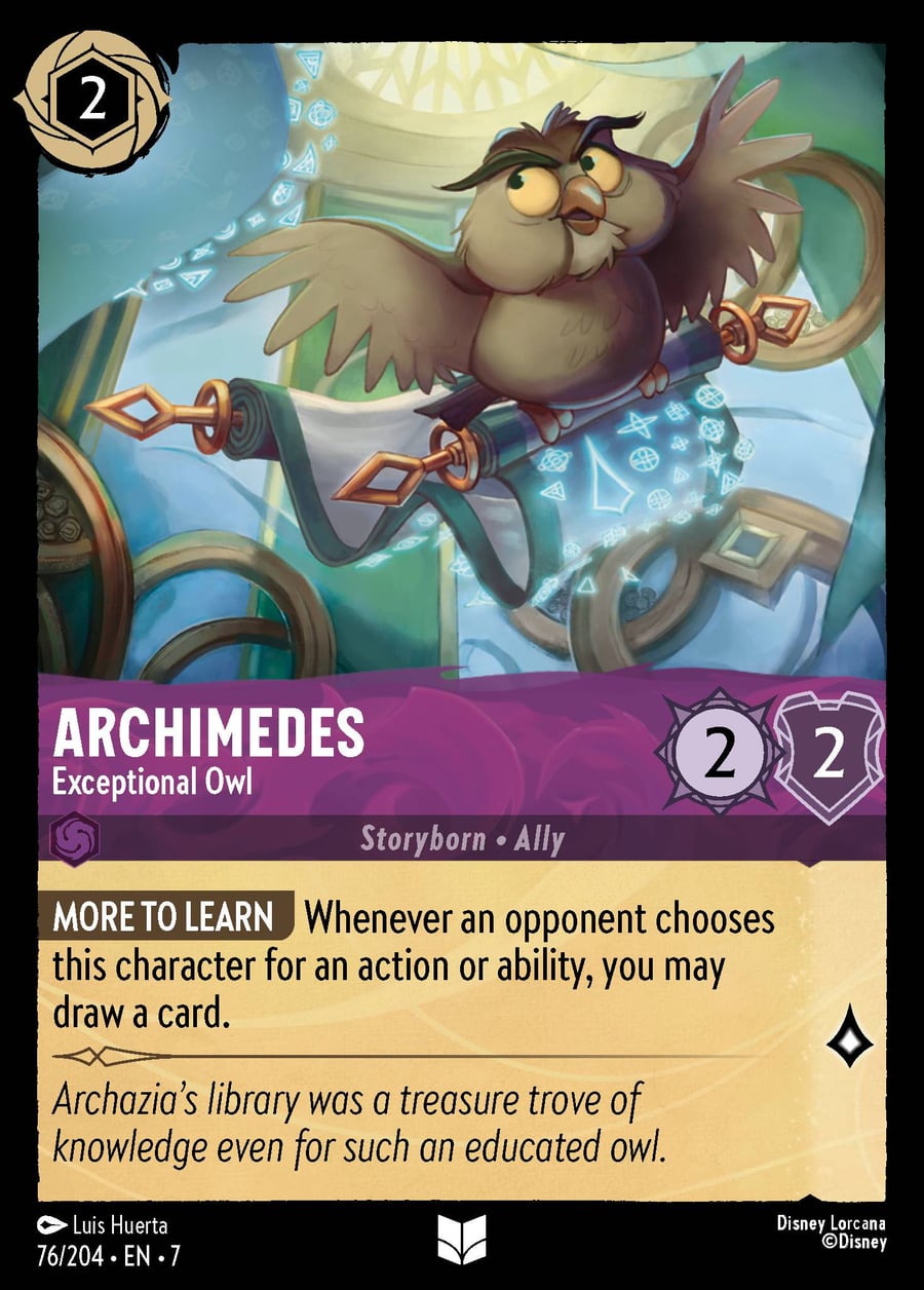Archimedes - Exceptional Owl card art