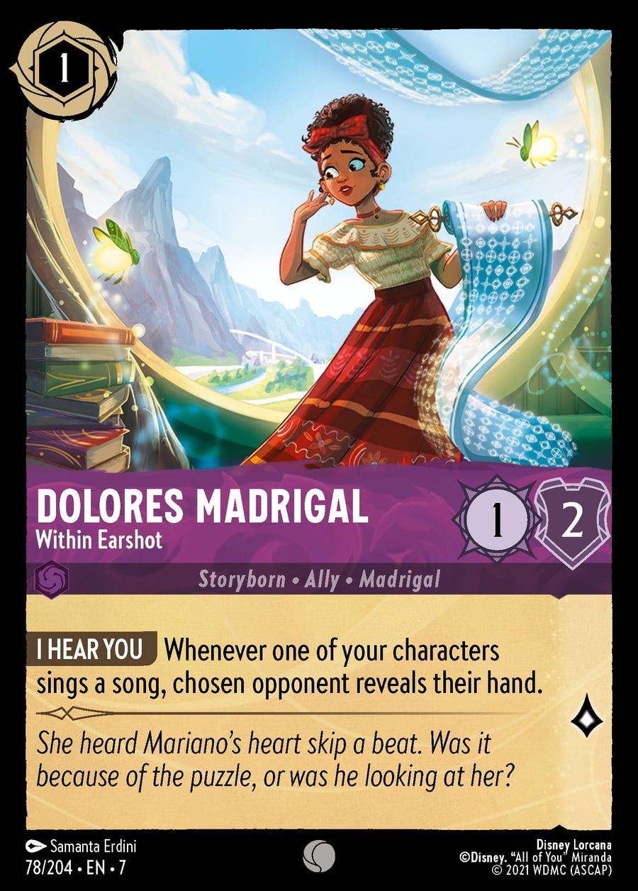 Dolores Madrigal - Within Earshot card art