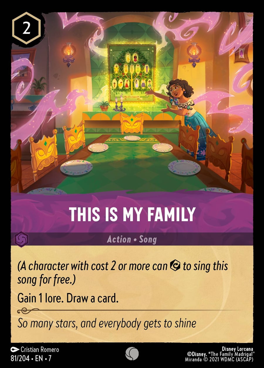 This Is My Family card art