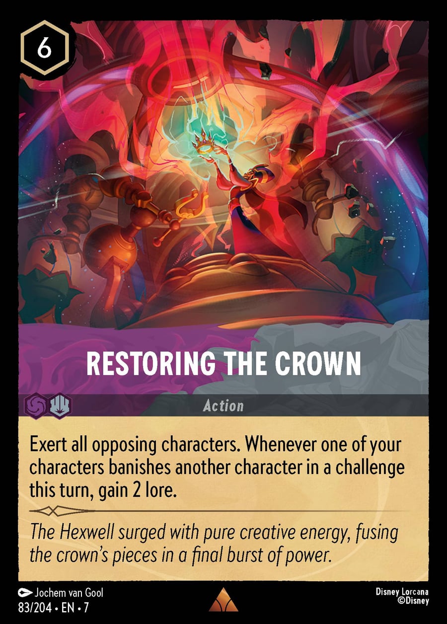 Restoring the Crown card art