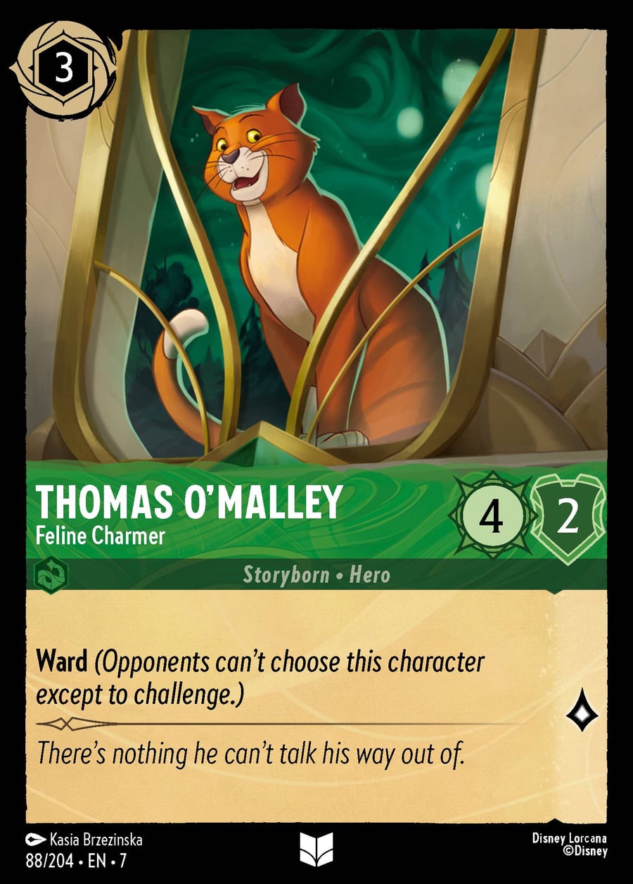 Thomas O'Malley - Feline Charmer card art