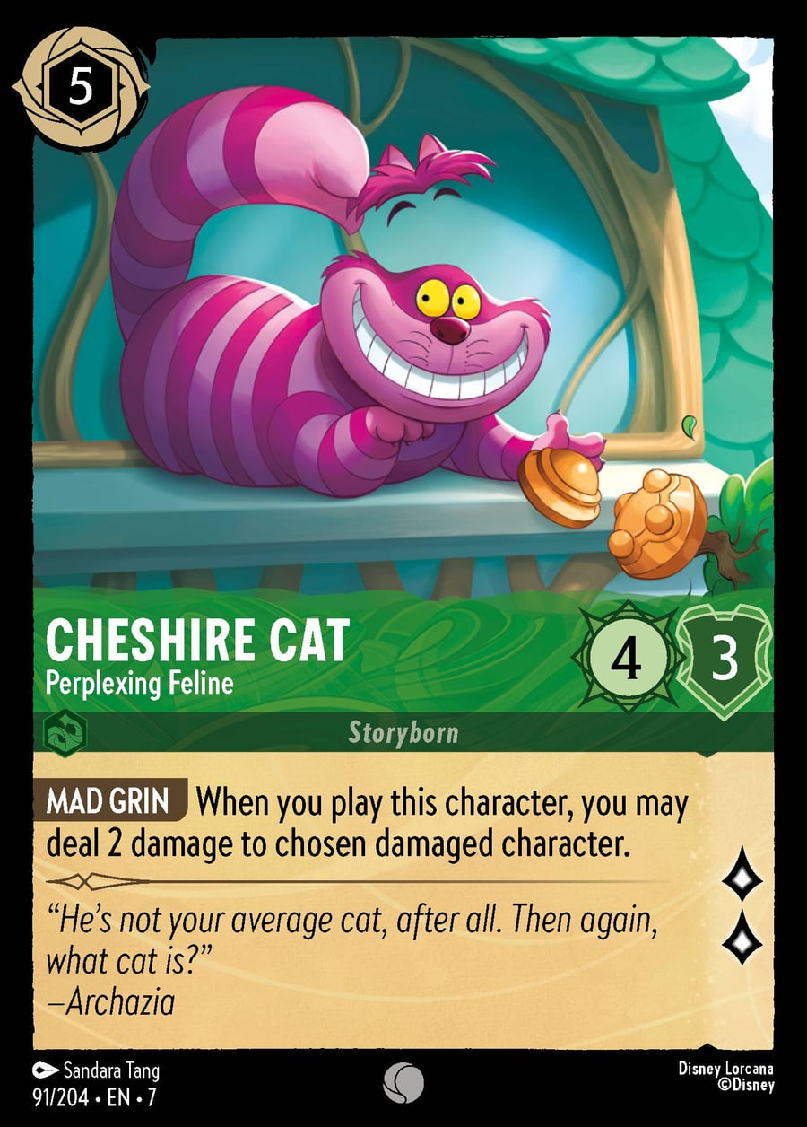 Cheshire Cat - Perplexing Feline card art