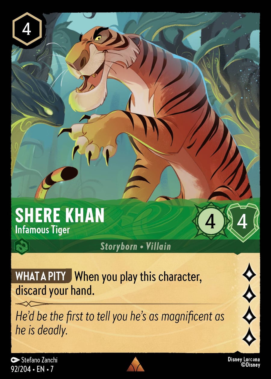 Shere Khan - Infamous Tiger card art