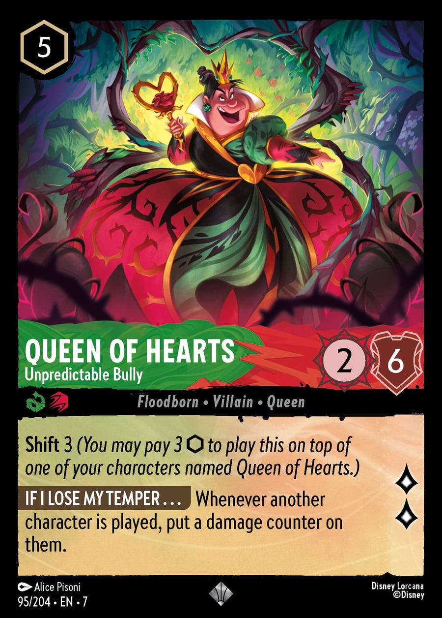 Queen of Hearts - Unpredictable Bully card art