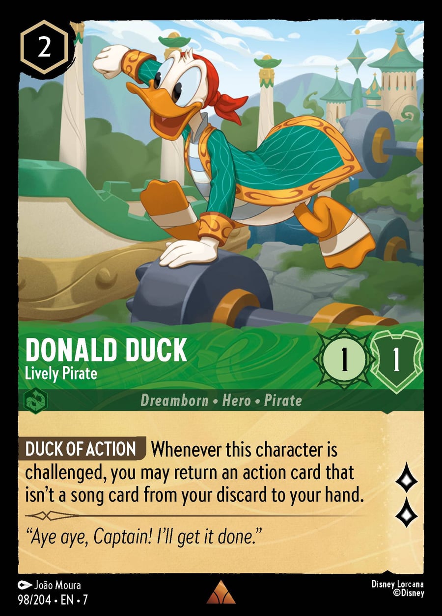 Donald Duck - Lively Pirate card art