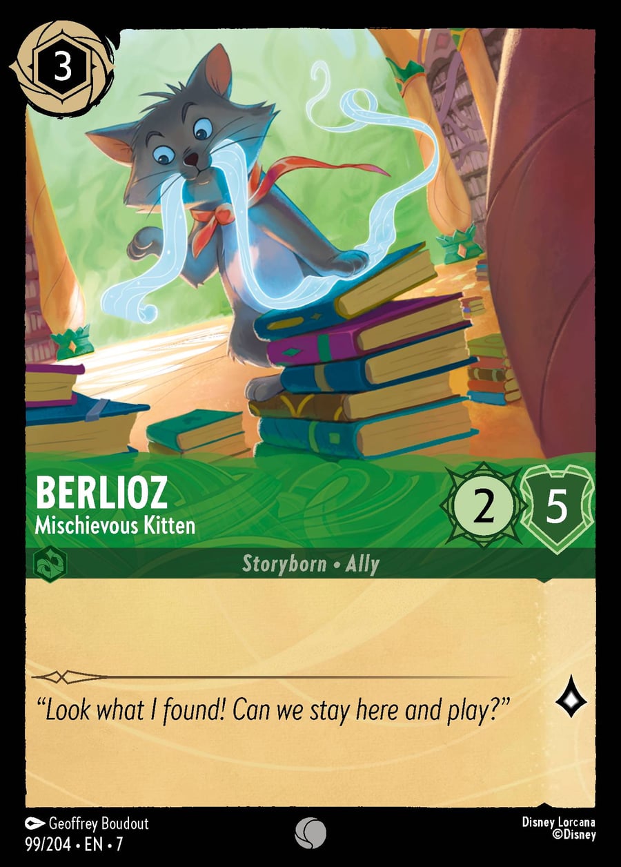 Berlioz - Mischievous Kitten card art