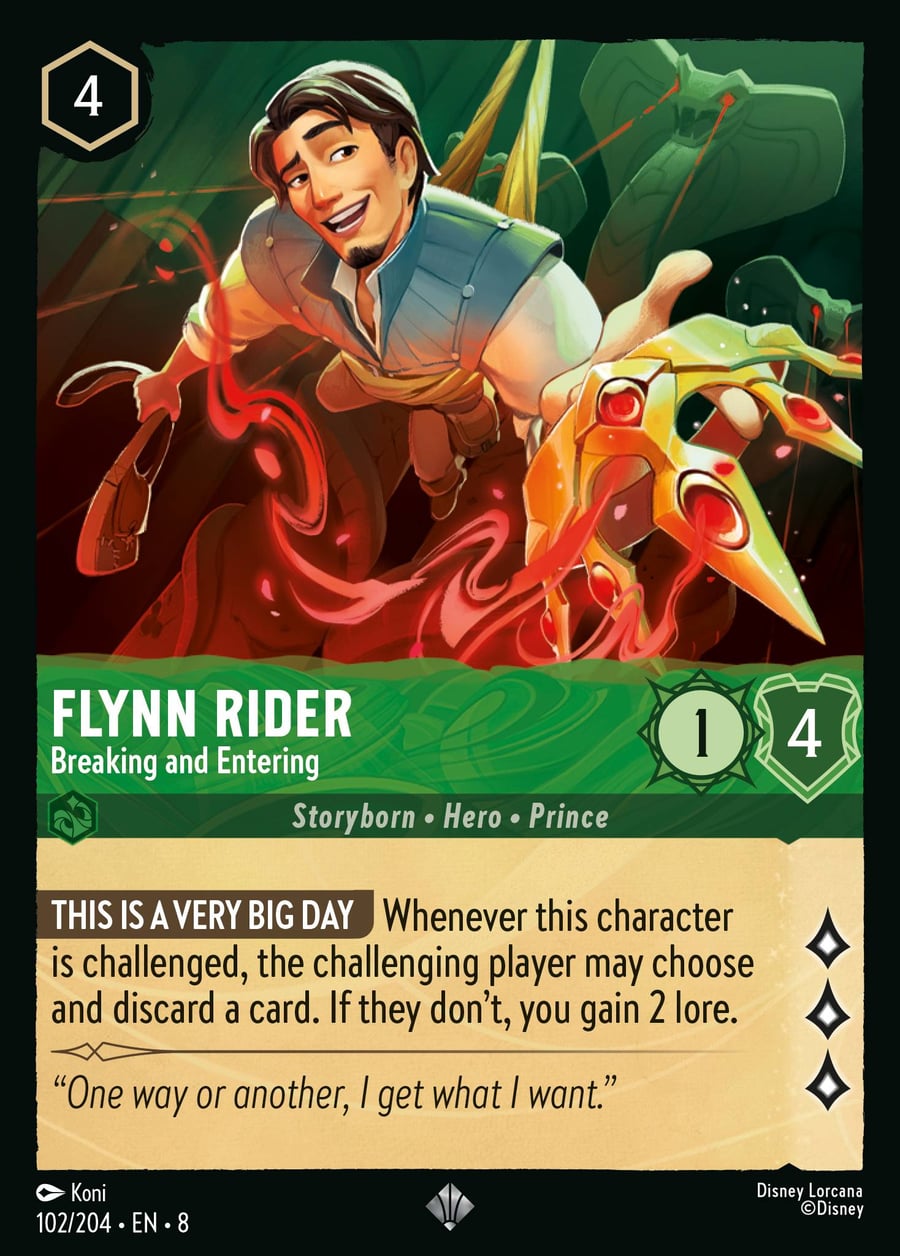 Flynn Rider - Breaking and Entering card art
