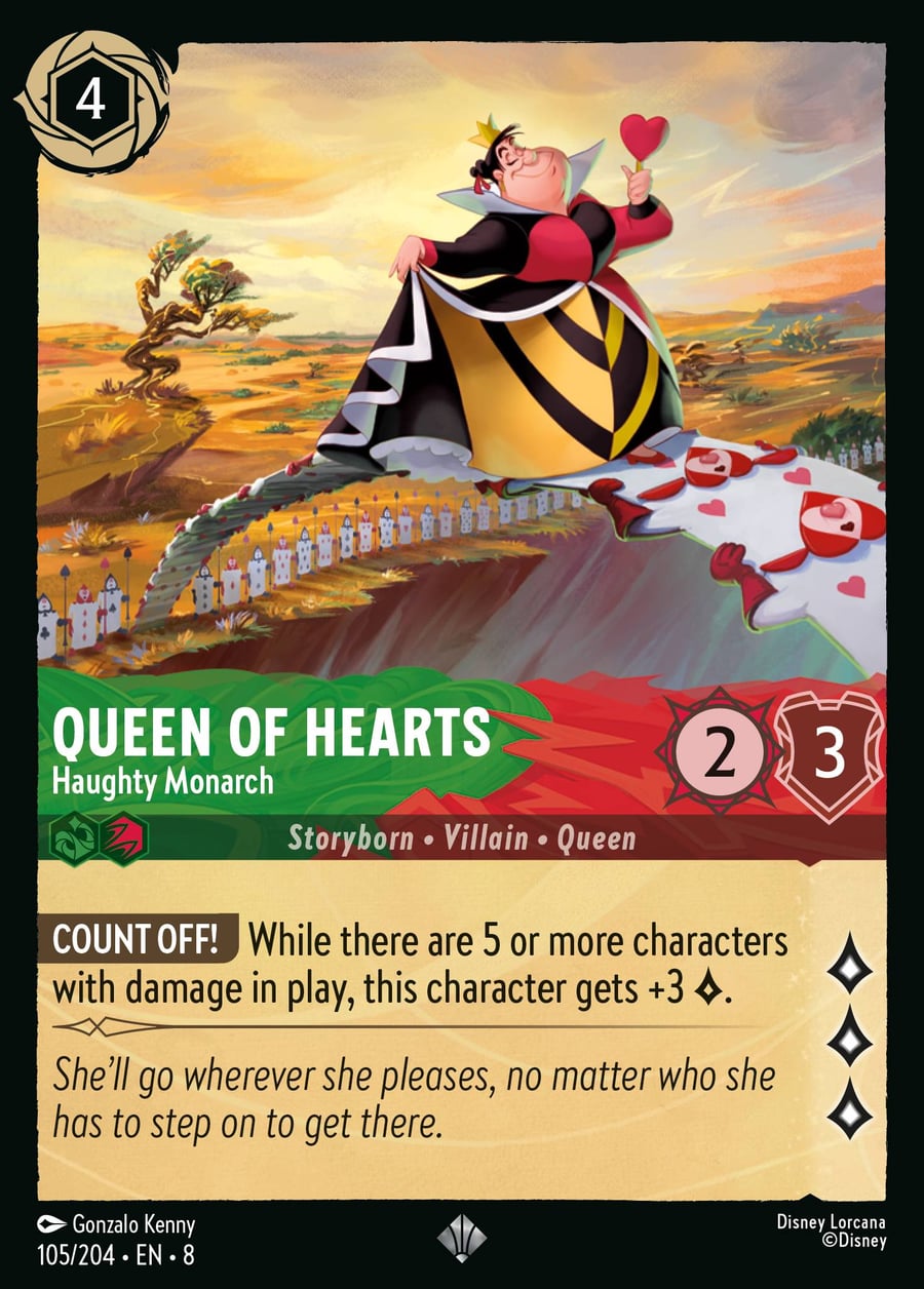 Queen of Hearts - Haughty Monarch card art