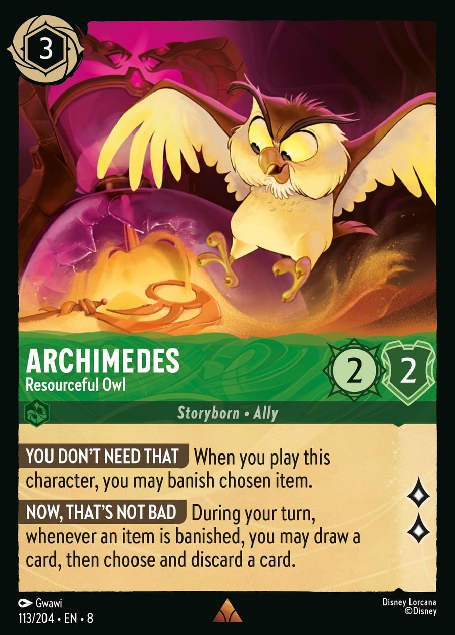 Archimedes - Resourceful Owl card art