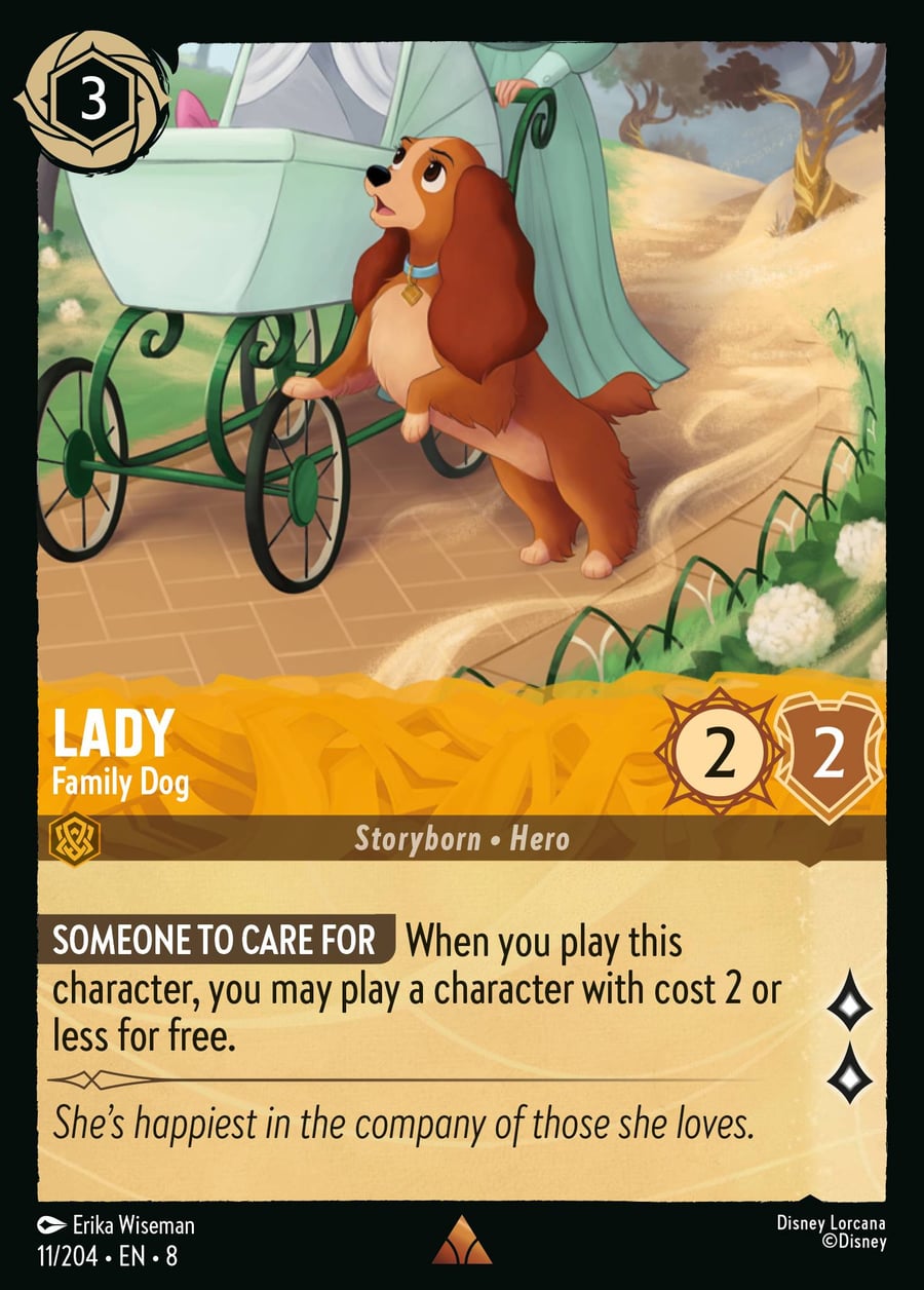 Lady - Family Dog card art
